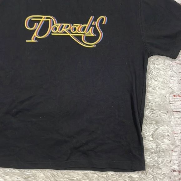 3.Paradis Graphic Cursive Logo Crewneck Short Sleeve Tee - Picture 7 of 11